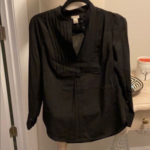 JCrew Classic Black Blouse
